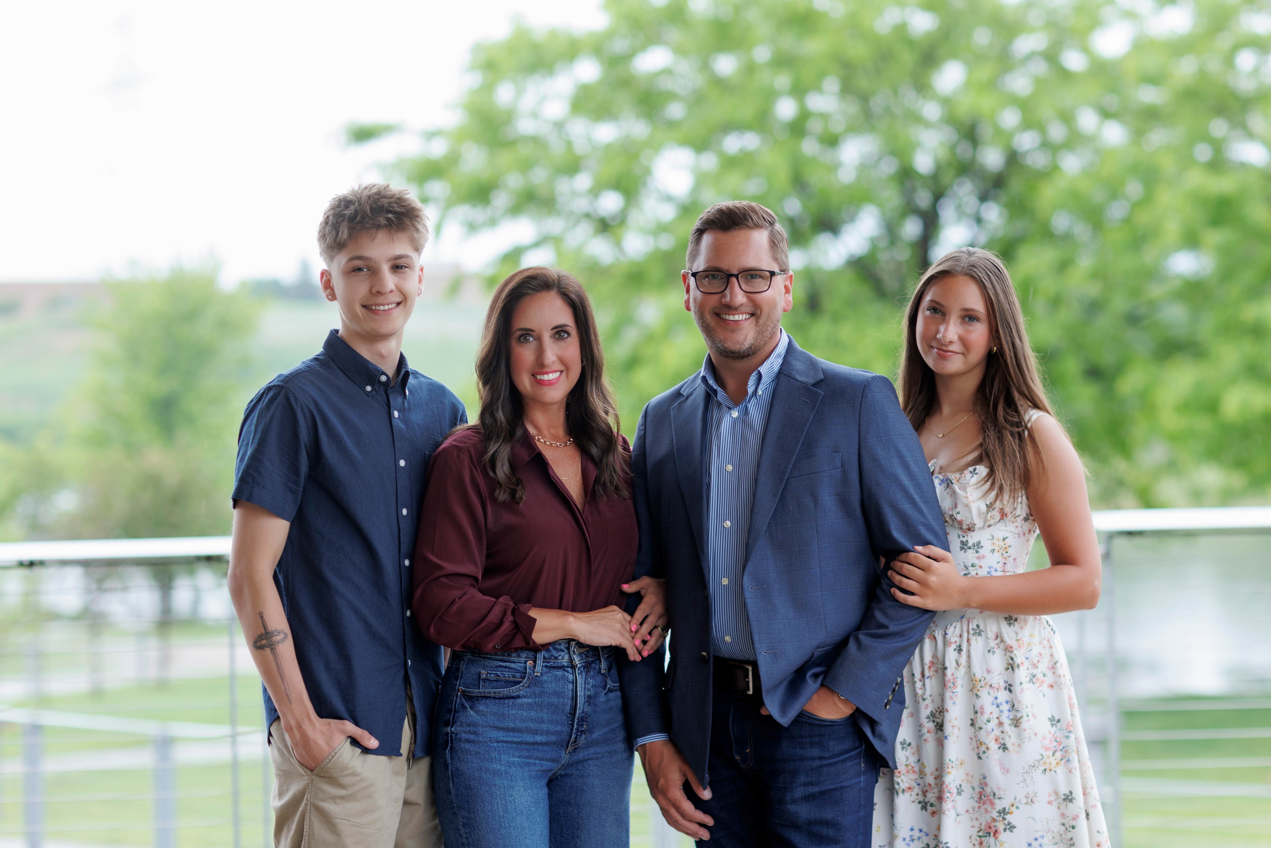 Rachelle Johnson with family